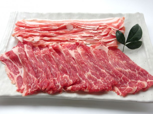 国産上規格豚肉 （冷しゃぶ）鍋セット（梅）800g  商品写真